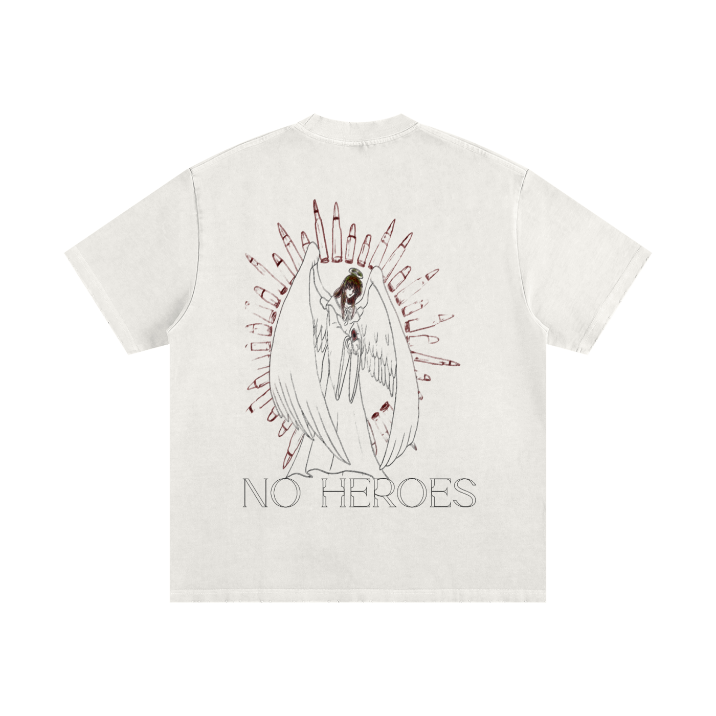 NO HEROES Tee